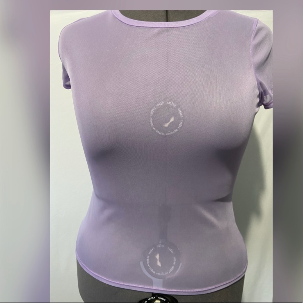 Torrid NWT lilac mesh tee